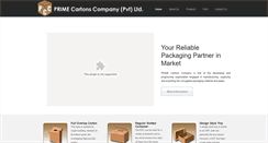 Desktop Screenshot of primecartons.com